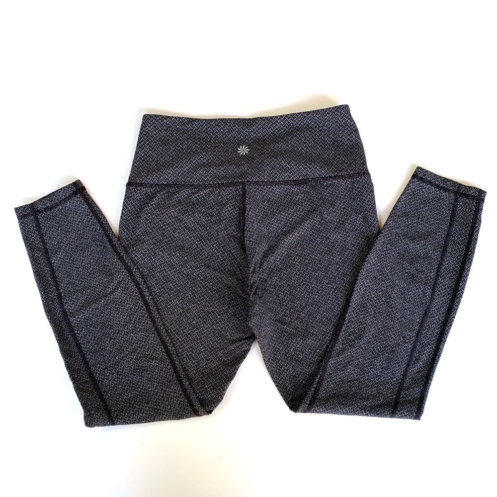 Athleta Criss Cross Power Up 7/8 Leggings Gray - Picture 5 of 8
